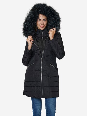 KOROSHI Winterparka in Schwarz