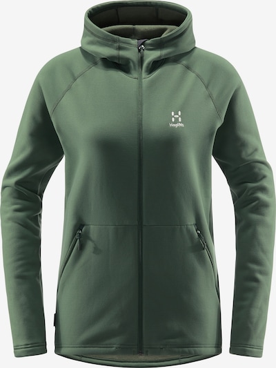 Haglöfs Athletic Fleece Jacket 'Bungy' in Dark green / White, Item view