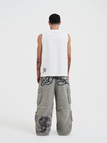Ed Hardy Regular Cargojeans in Grau