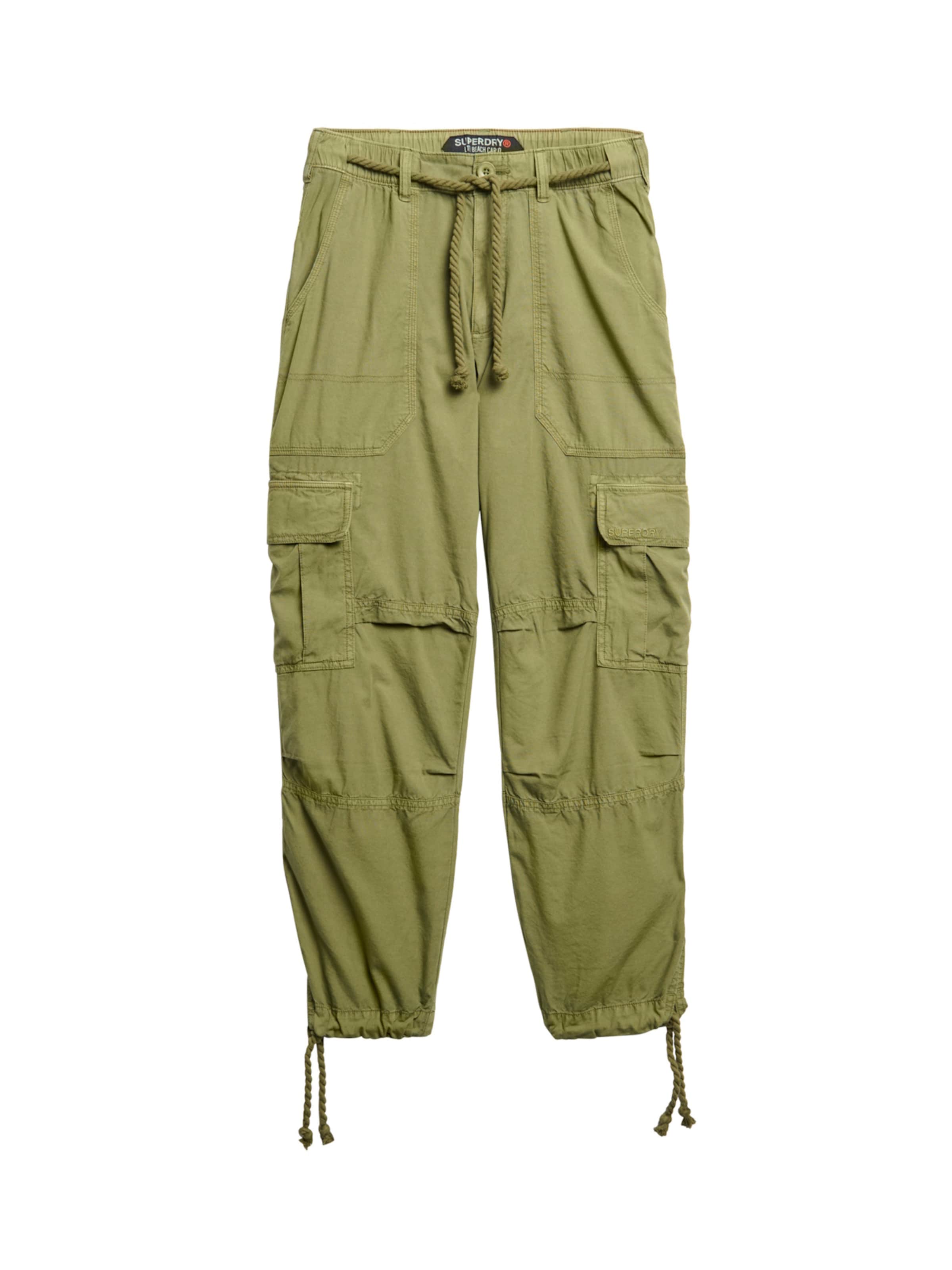 Pantalon cargo Superdry en vert : devant