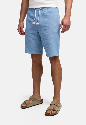 INDICODE JEANS Regular Chino 'Lino' in Blauw
