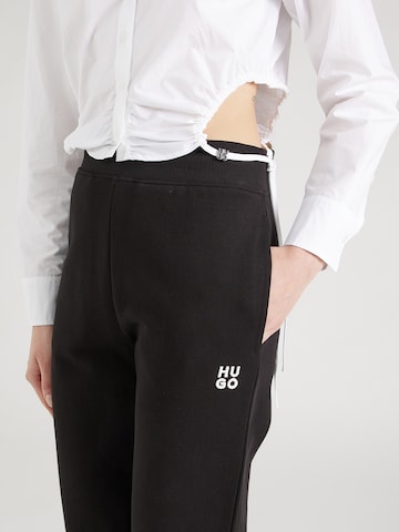 Effilé Pantalon 'Nelfinia' HUGO en noir