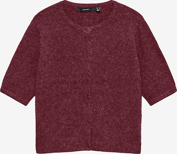 VERO MODA Knit Cardigan 'VMDOFFY' in Red: front