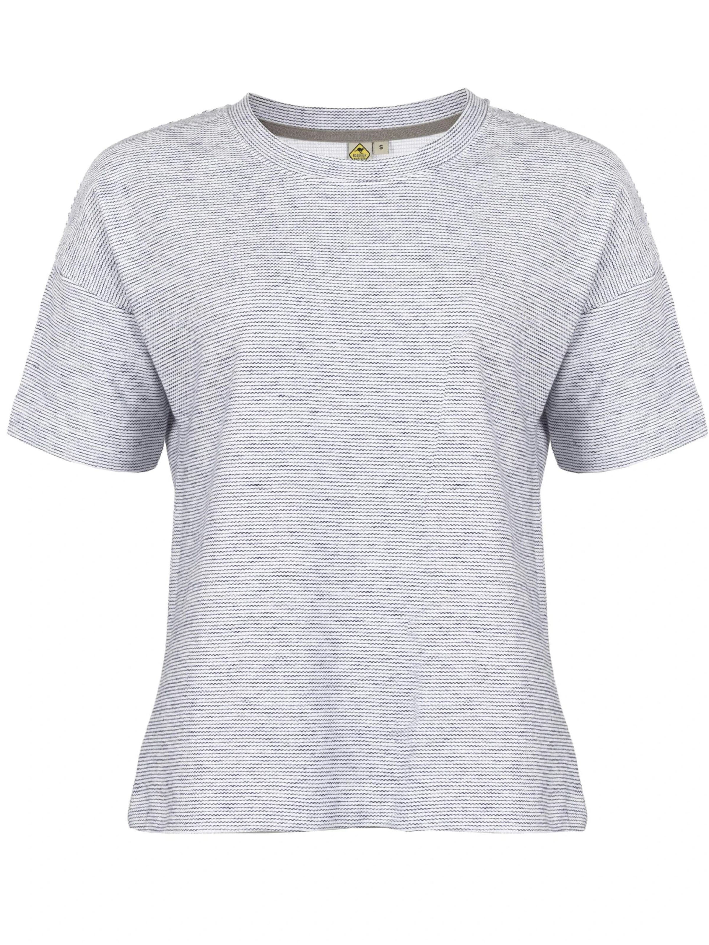 ROADSIGN australia Shirt 'T-Shirt Pure in Heavy Jersey mit Streifen' in Beige: front