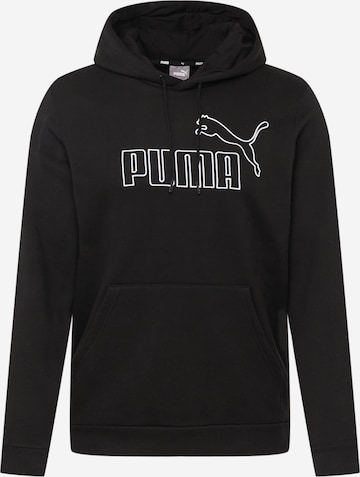 PUMA Sportsweatshirt 'Essential' in Schwarz: predná strana