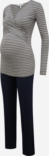 Envie de Fraise Pyjama 'FLORE' in navy / graumeliert, Produktansicht