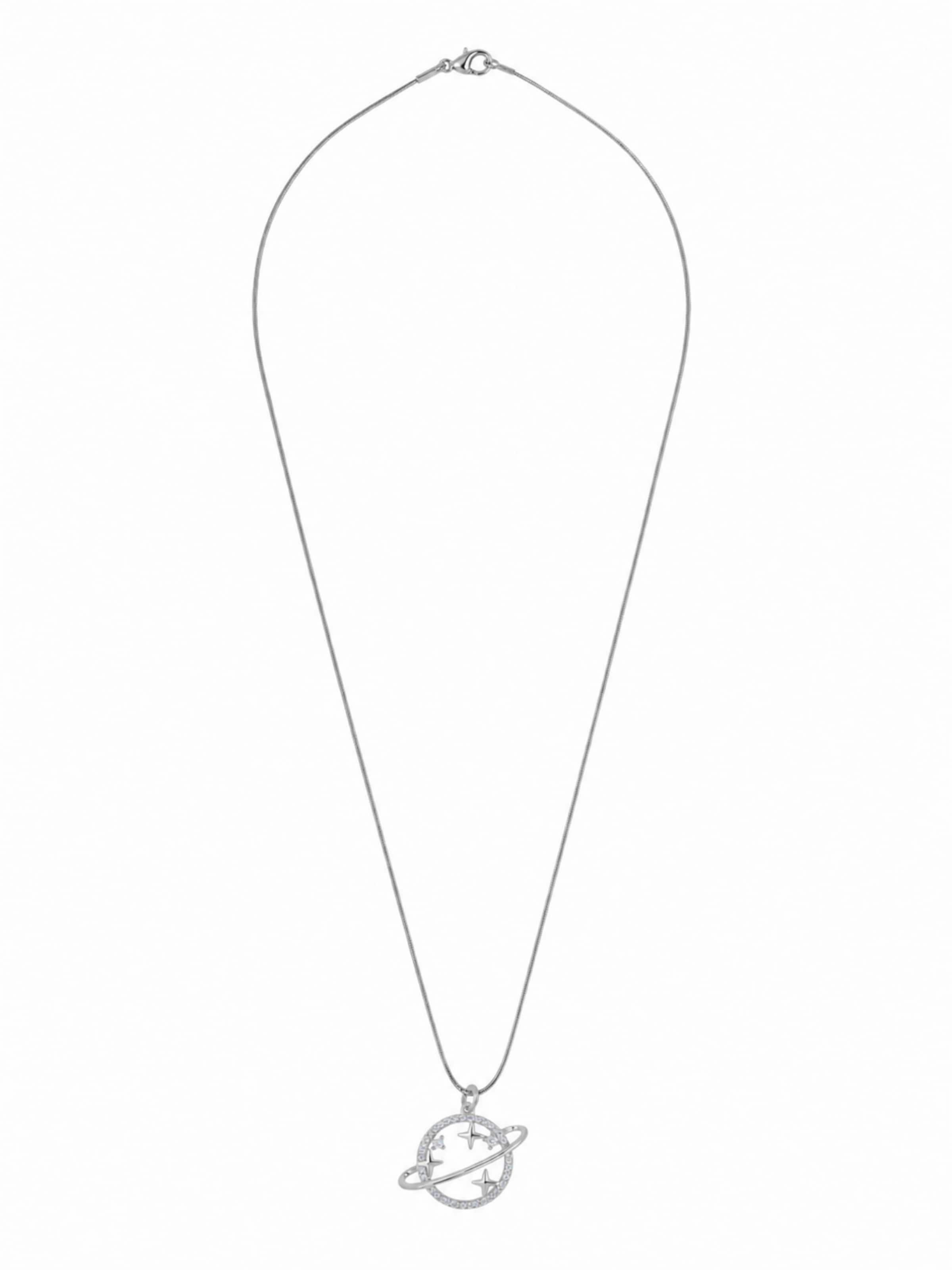Fräulein Wunder Kette 'Planet'‌‌‌‌‌ in 45 cm in silber, Produktansicht