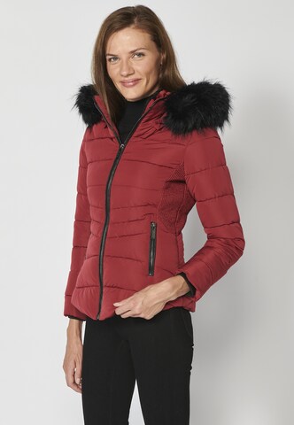 KOROSHI Winter jacket in Red: front