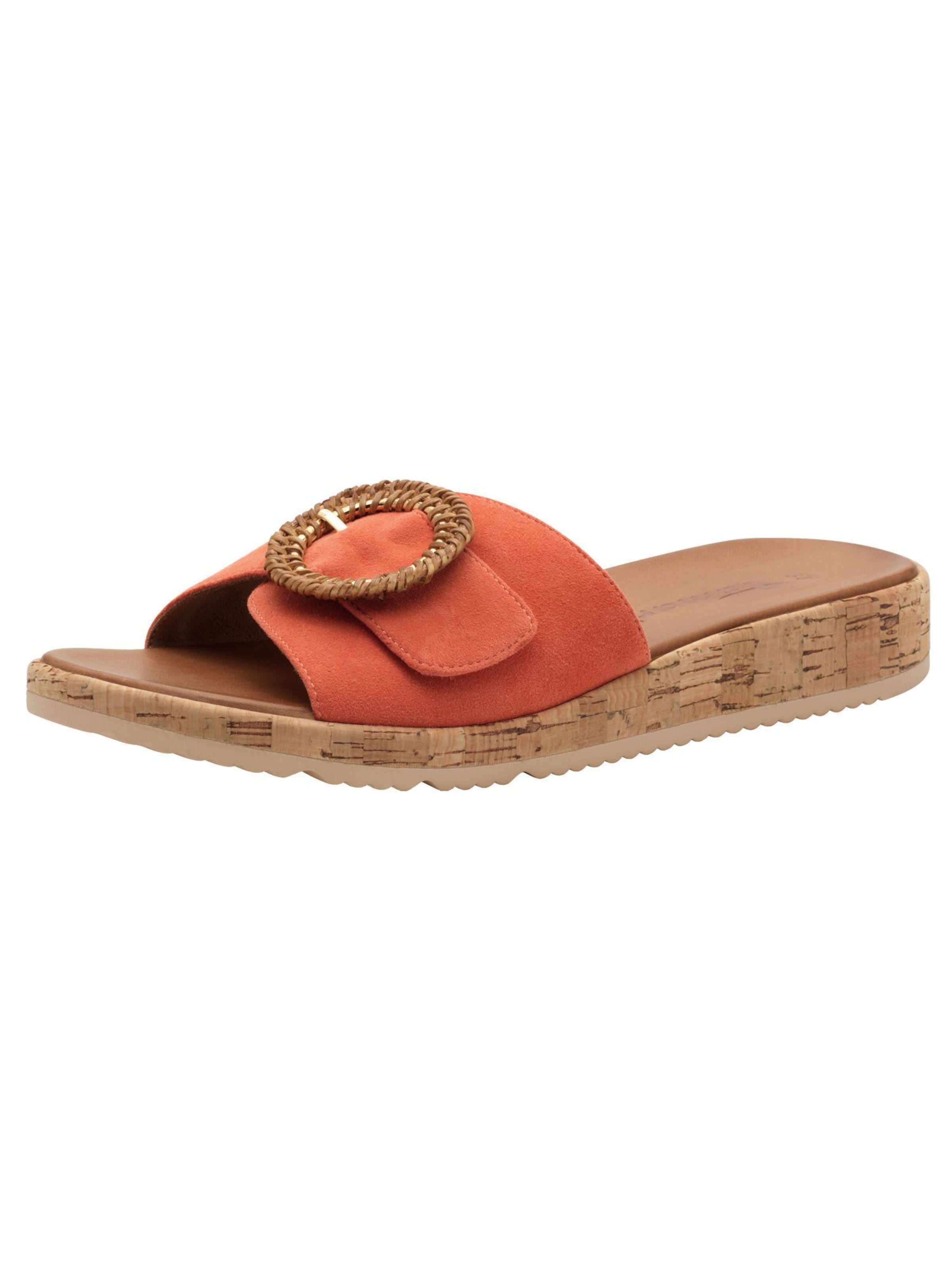 Tamaris Mule in Orange: front