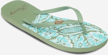 ROXY T-Bar Sandals in Green: front