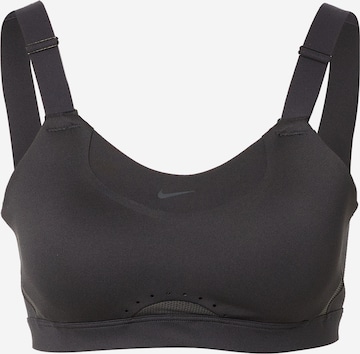 Bustier Soutien-gorge de sport 'ALPHA' NIKE en noir : devant