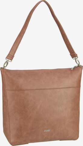 ZWEI Shoulder Bag 'Mademoiselle' in Brown: front
