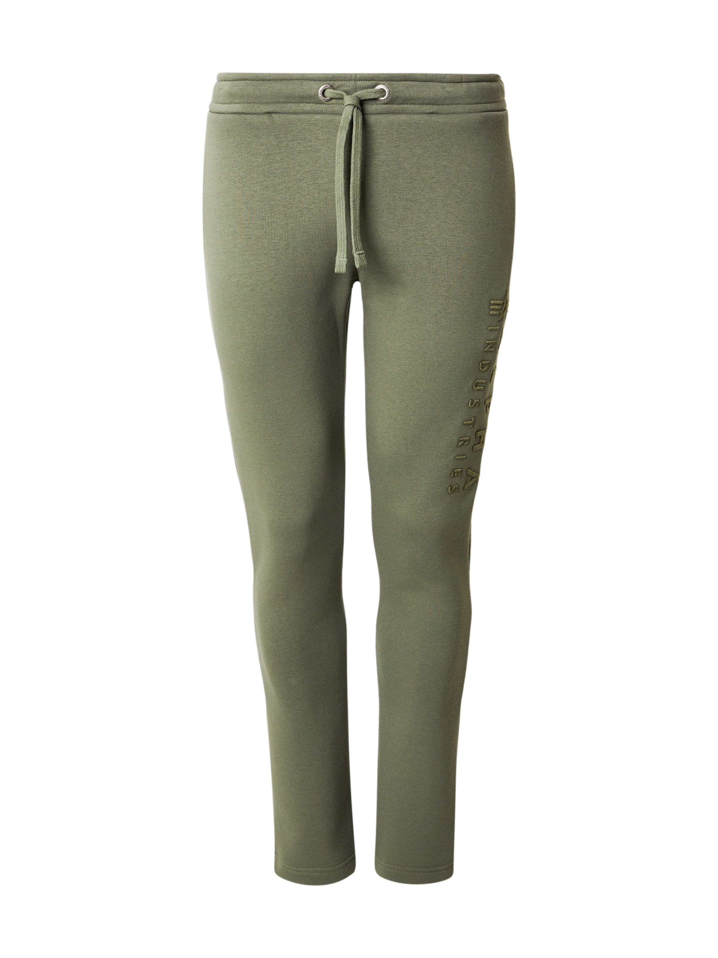 ALPHA INDUSTRIES Štandardný strih Nohavice - Zelená: predná strana