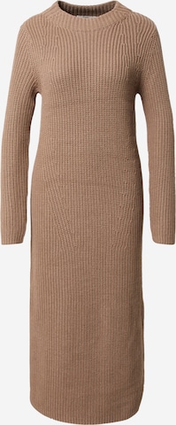 ESPRIT Knitted dress in Brown: front