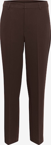 ruda Kaffe Kelnės su kantu 'KA Sakura': priekis