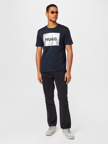 HUGO T-Shirt 'Dulive' in Blau