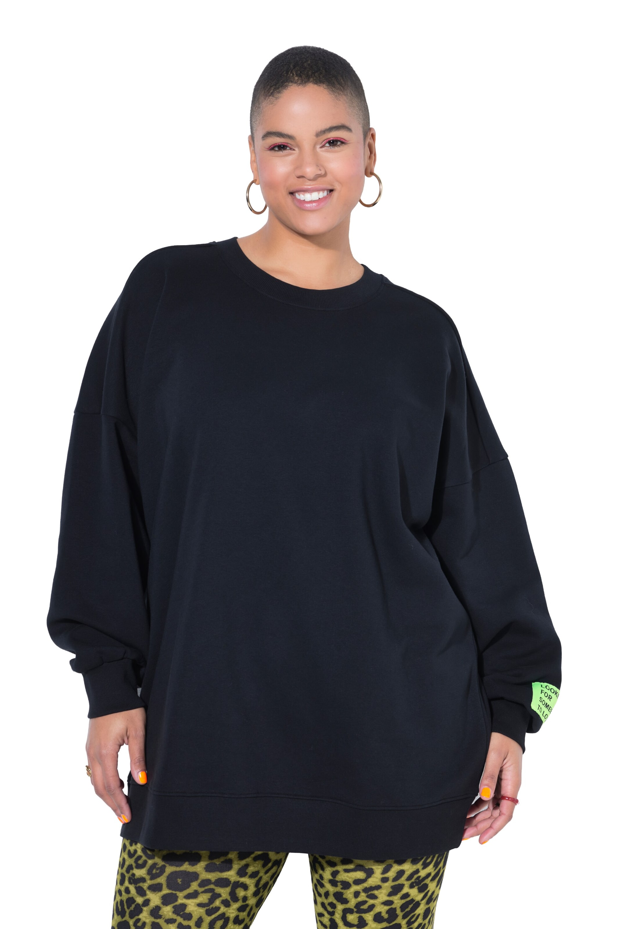 Studio Untold Sweatshirt in Black: front
