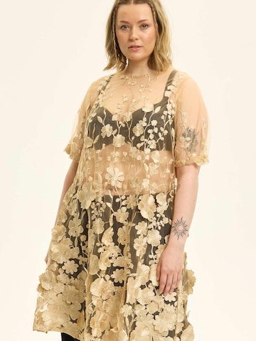 Anyday Jurk 'Flora 425' in Beige