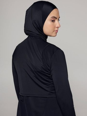 SIYA Swimwear T-shirt Badpak 'Hijab' in Zwart