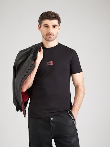 Tricou 'Danotie' de la HUGO pe negru: față