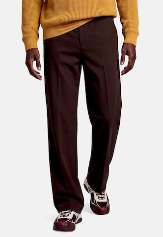 Loosefit Pantaloni con piega frontale di zero in marrone: frontale