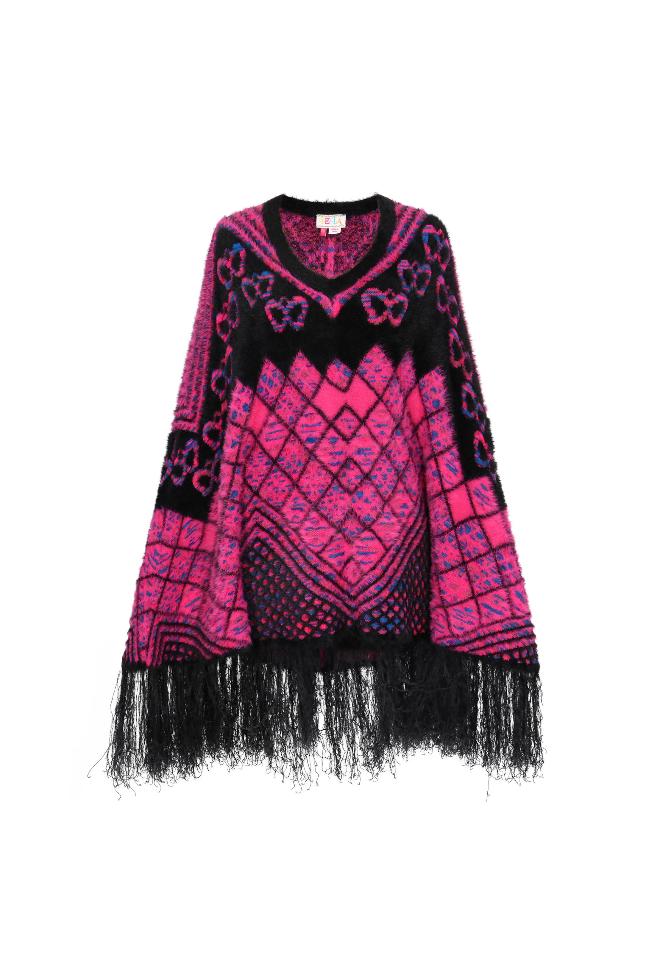 IZIA Peleryna w kolorze czarny: przód