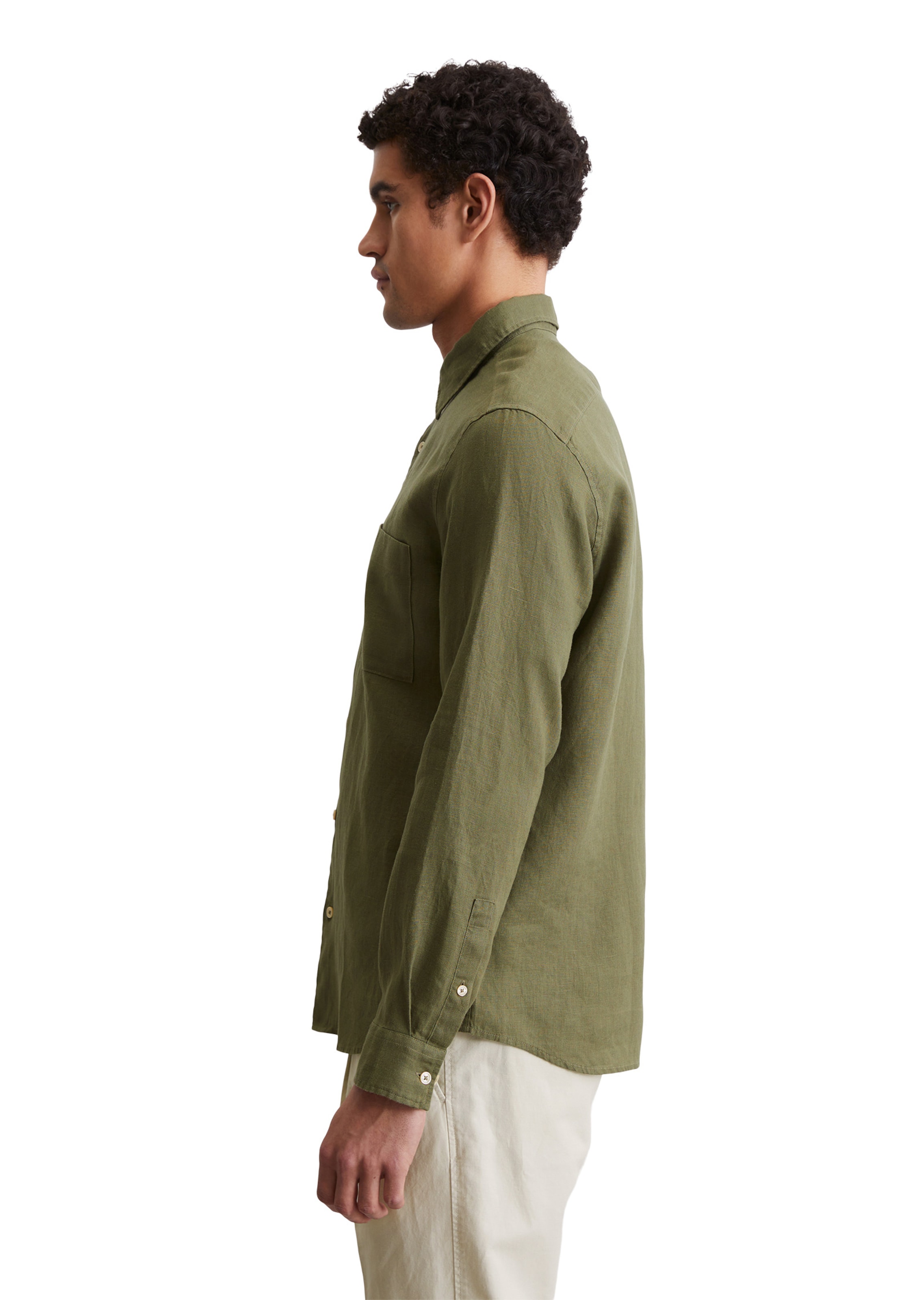 Marc O'Polo Regular fit Overhemd in Groen