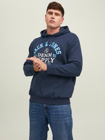 Sweat-shirt Jack & Jones Plus en bleu : devant