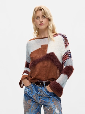 Desigual Pulóver - barna: elől