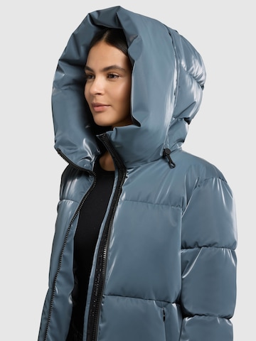 khujo Zimní bunda 'Audrey Shiny ' – modrá