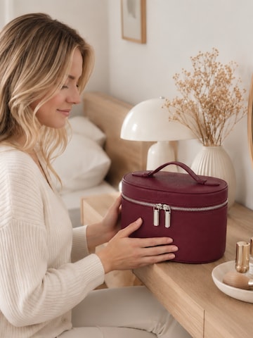 UNIQ Beauty Kozmetikai táskák 'Noemie Vanity Beauty Case - Violet Burgundy' - piros