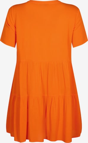 Zizzi - Vestido 'WISMA' em laranja