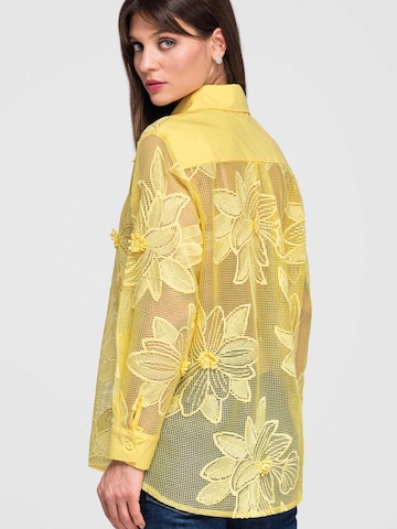 Ombre Blouse in Geel