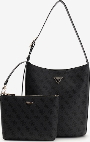 GUESS Taška přes rameno 'MERIDIAN II' – černá: přední strana