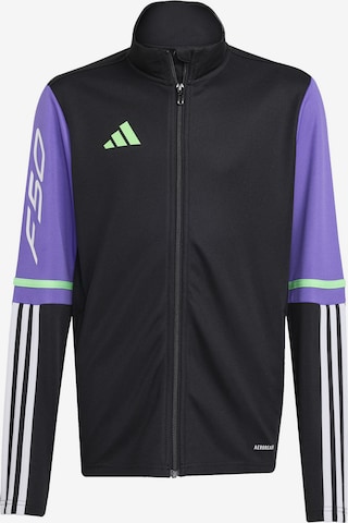 juoda ADIDAS PERFORMANCE Sportinė striukė 'F50': priekis