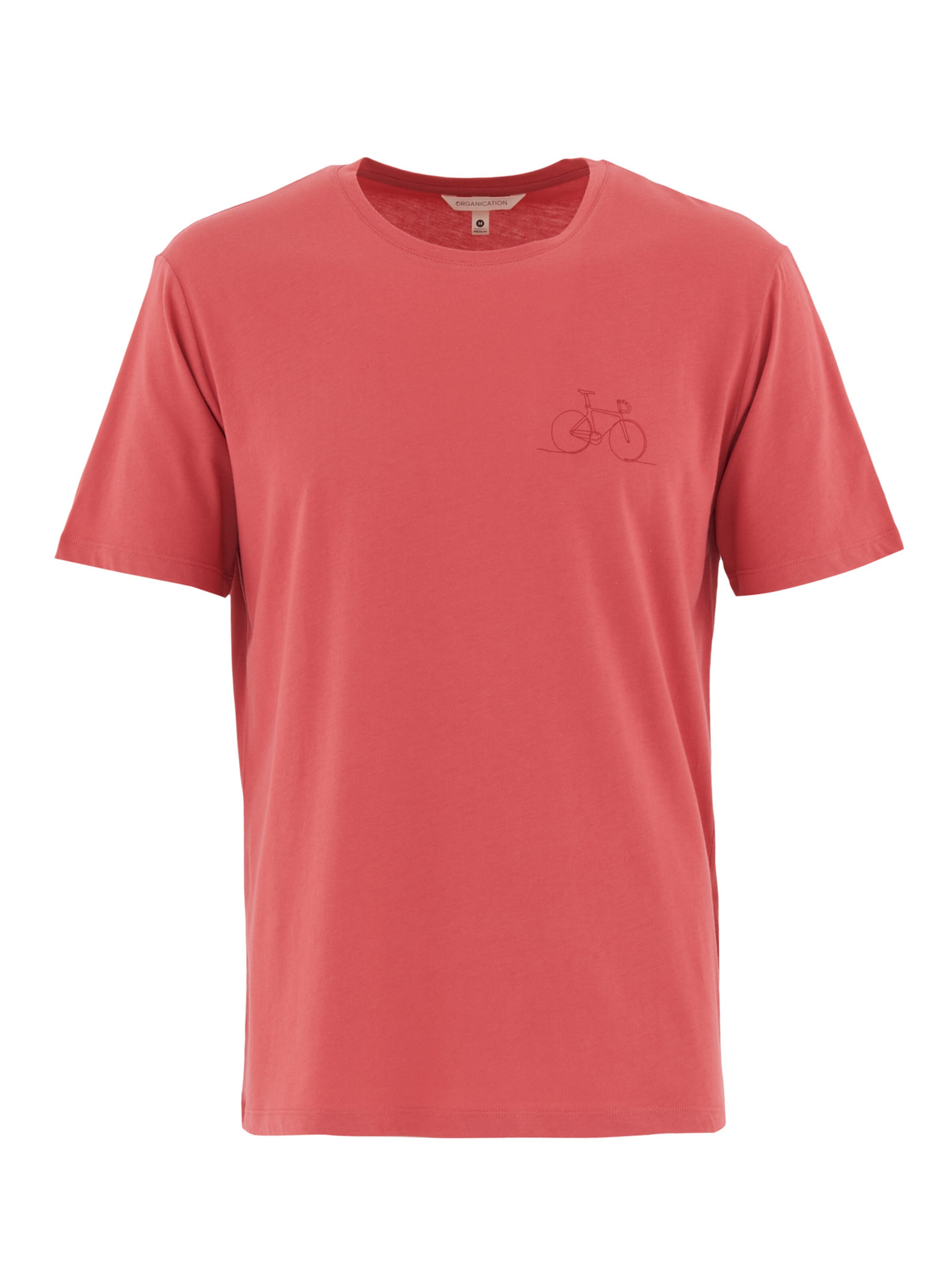 Organication T-Shirt in Rot: Vorderseite