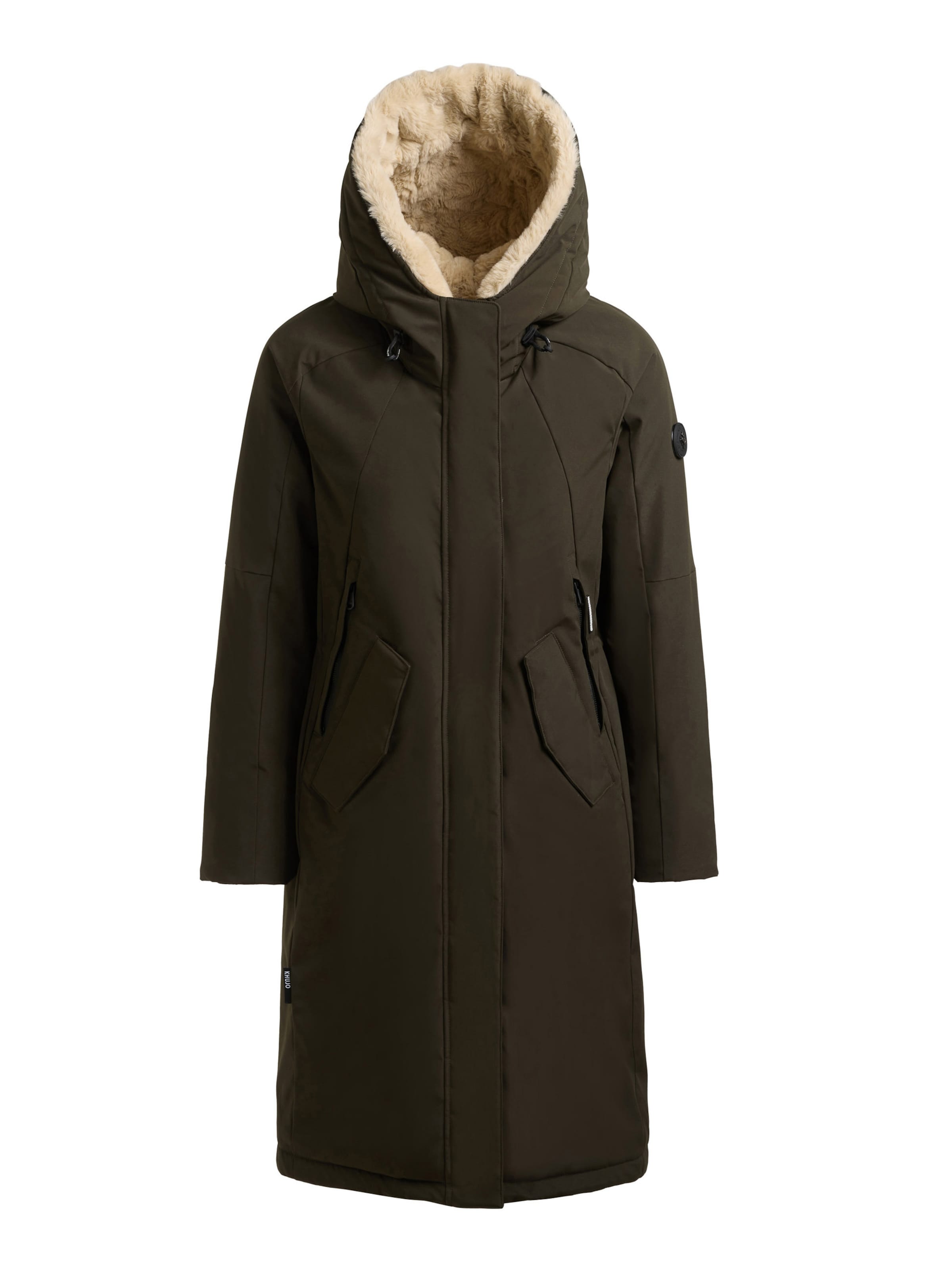khujo Winterparka 'Ciela' in Groen: voorkant