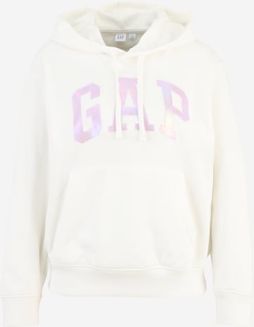 Sweat-shirt 'HERITAGE' Gap Petite en blanc : devant