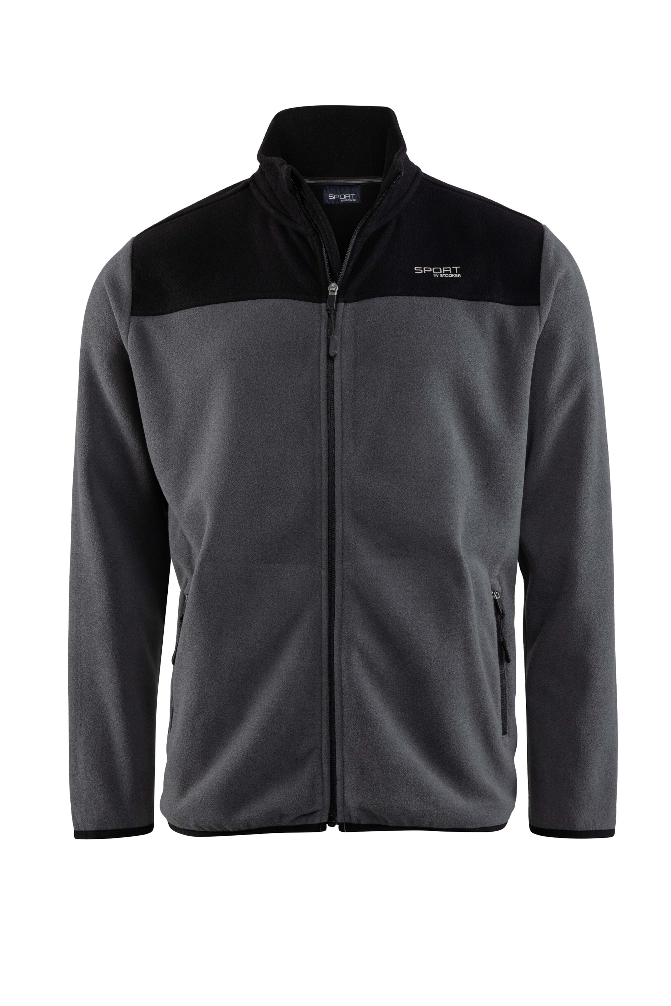 Veste en polaire 'Joel Fine' Stooker Men en gris : devant