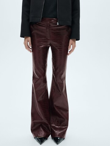 MANGO Flared Trousers 'DORIS' in Red: front