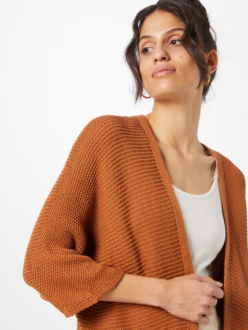 Hailys Knit Cardigan 'Alis' in Brown