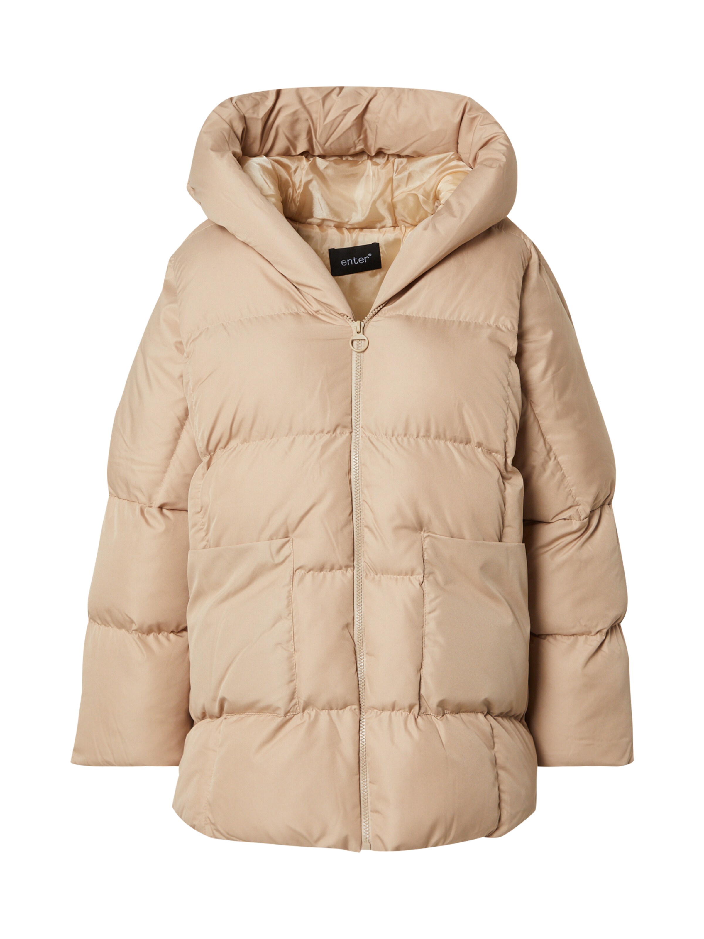 Happiness İstanbul Vinterkappa i beige, Produktvy