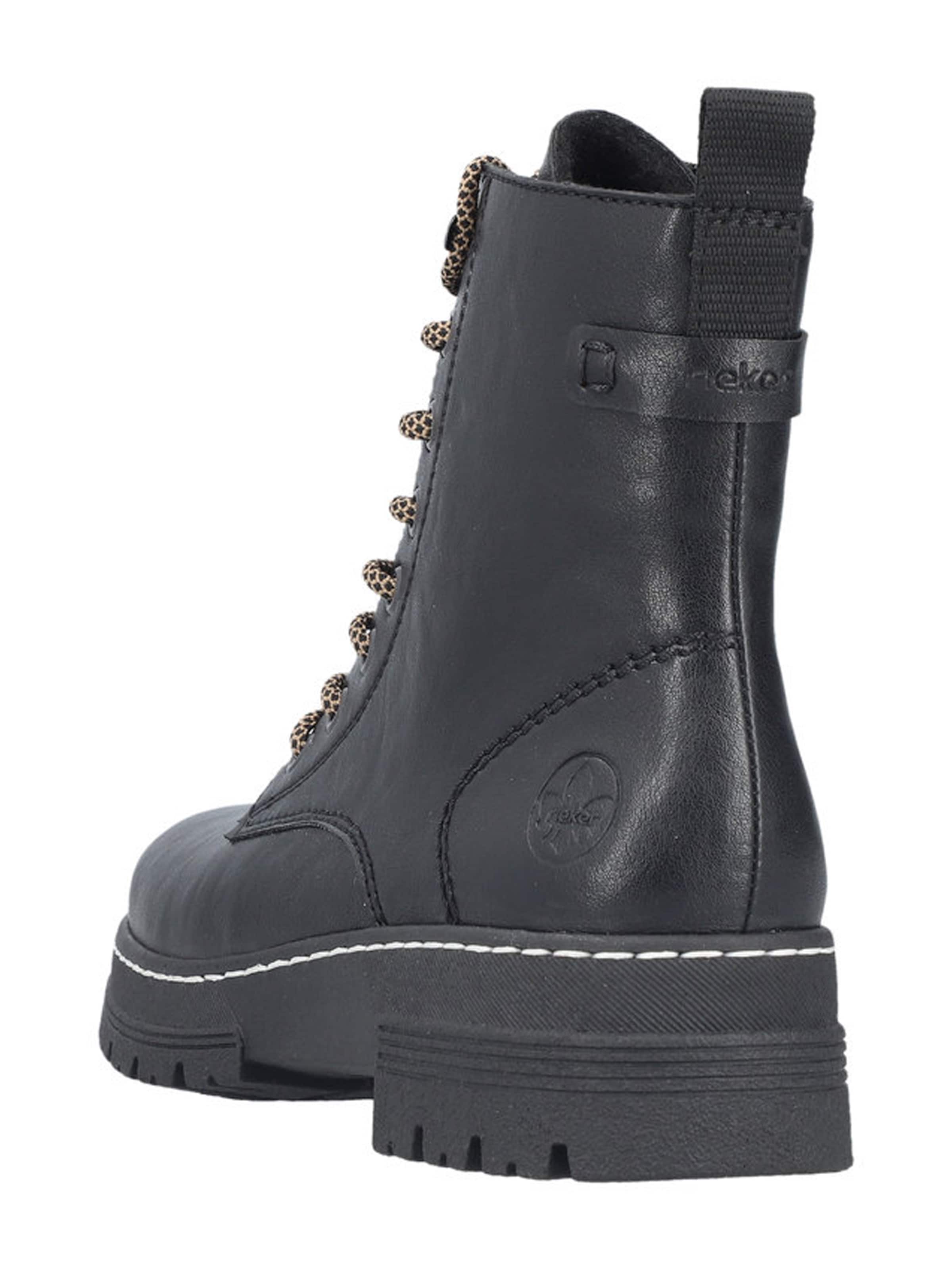 melns Rieker Sienamie zābaki