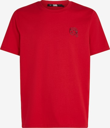 Karl Lagerfeld - Camisa ' Ikonik ' em vermelho: frente