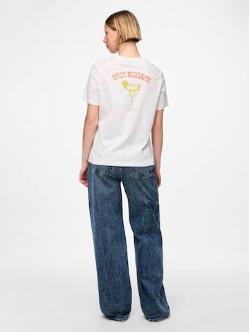 T-shirt 'KILANA' PIECES en blanc