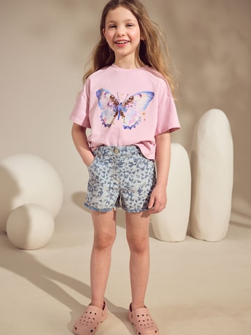 Next Skinny Shorts in Blau