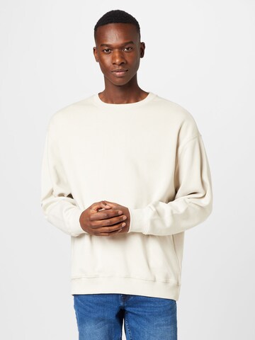 WEEKDAY Sweatshirt in Beige: voorkant