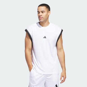 ADIDAS PERFORMANCE Performance shirt 'All-World' in White: front
