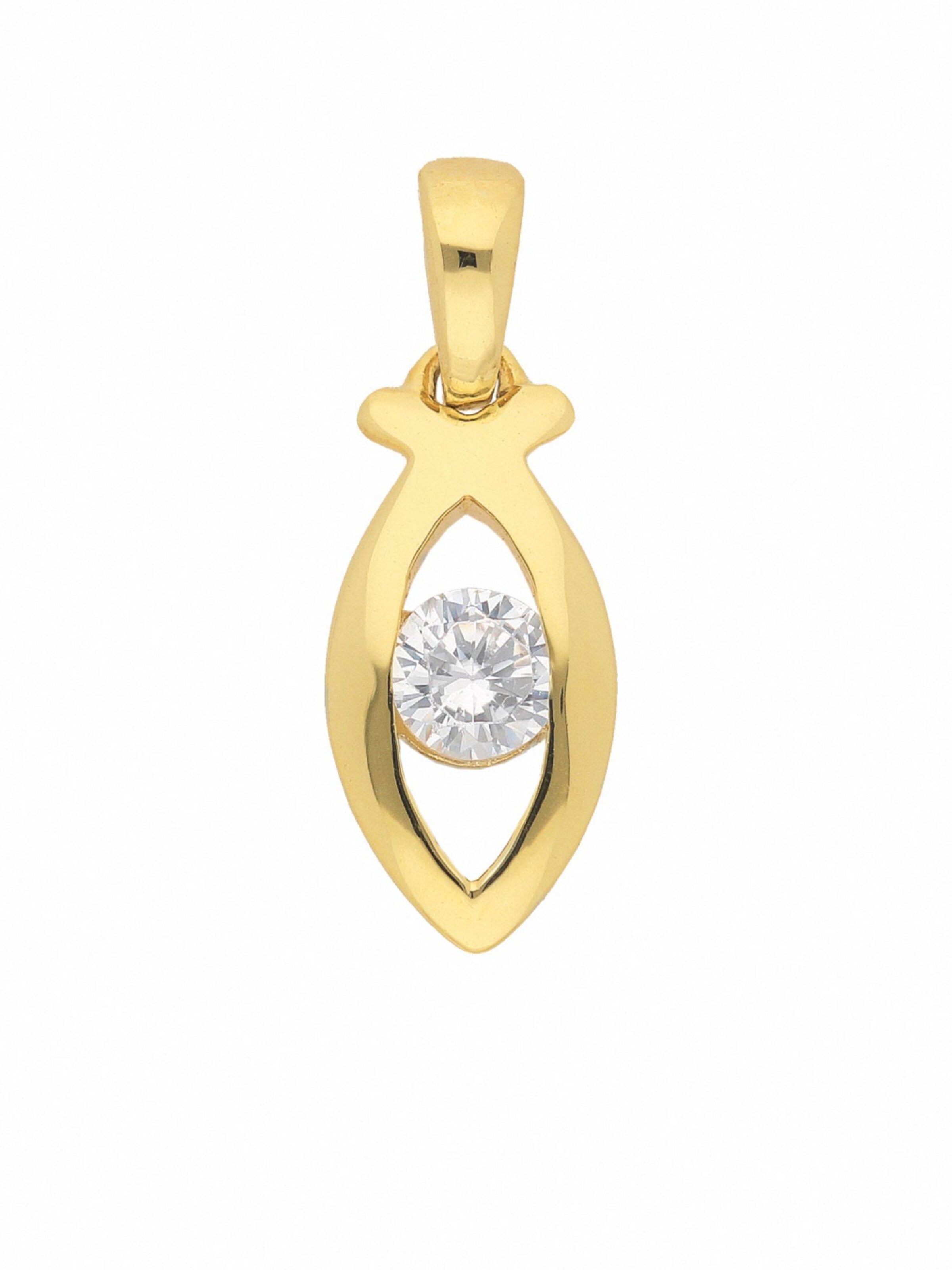 Adelia´s Pendant in Gold: front