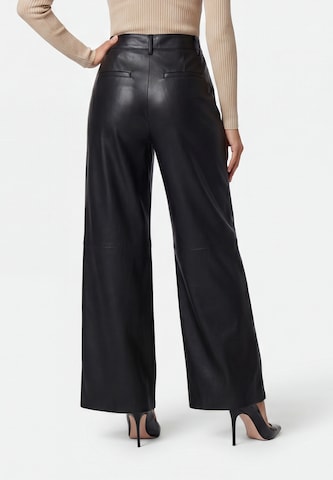 Wide Leg Pantalon à pince faina en noir